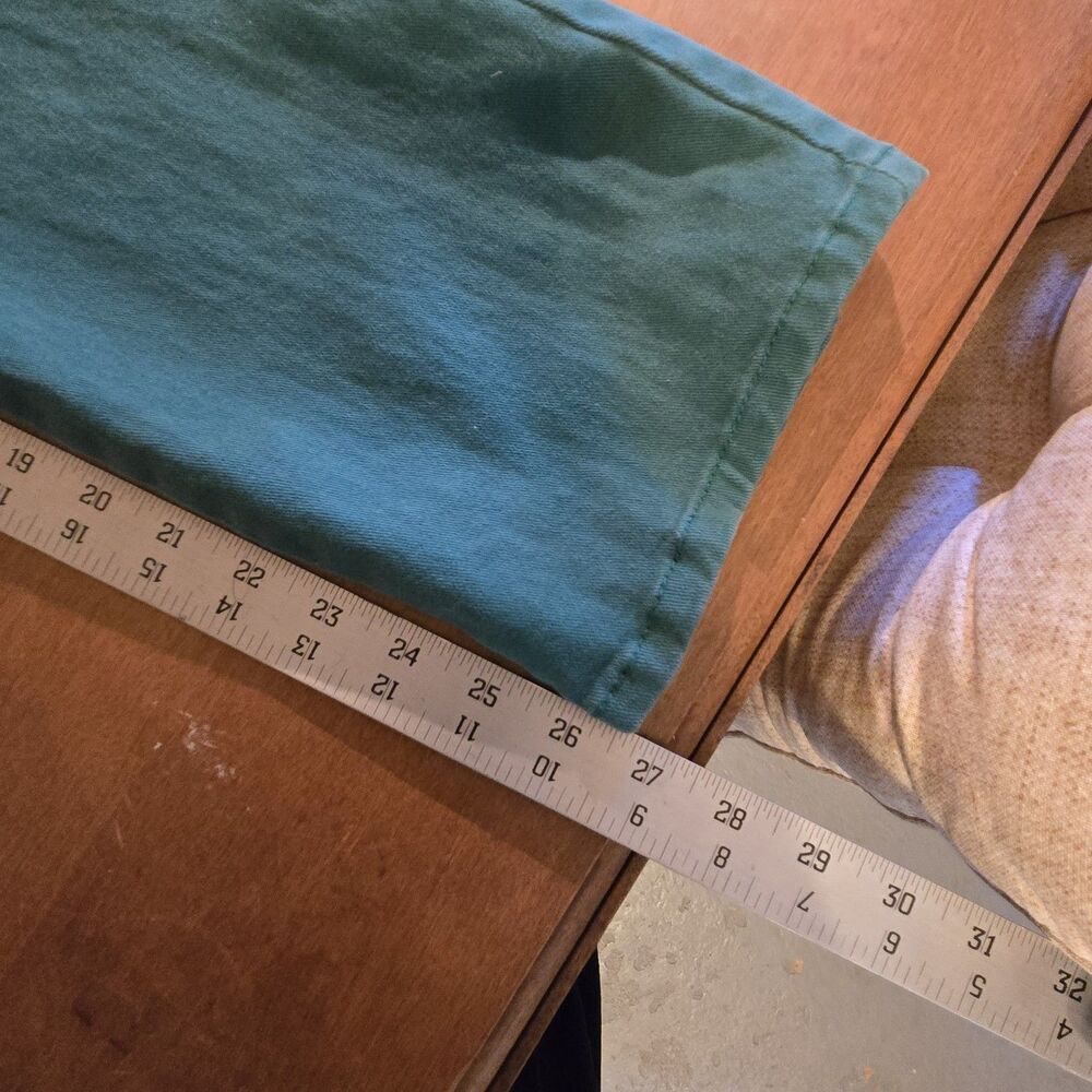 Gloria Vanderbilt Amanda Jeans Missy Short Turq Teal Blue Stretch Denim Pants 10 - Picture 5 of 8